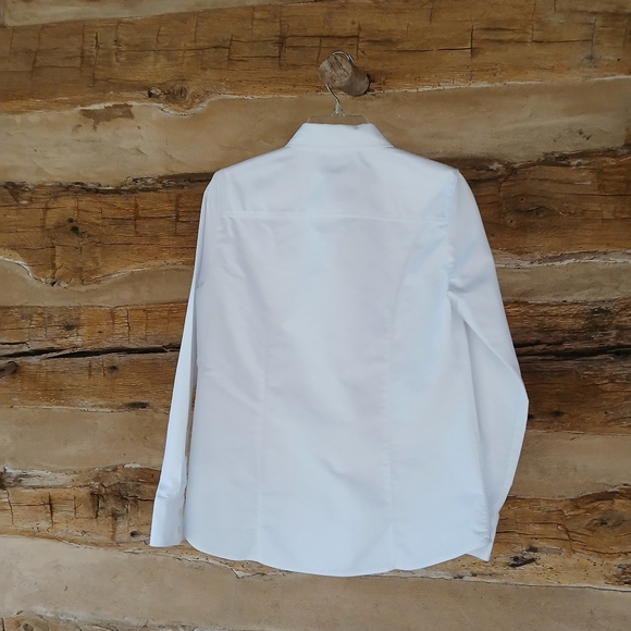 J. Crew Factory White Button Down Oxford Shirt Medium - Picture 5 of 11